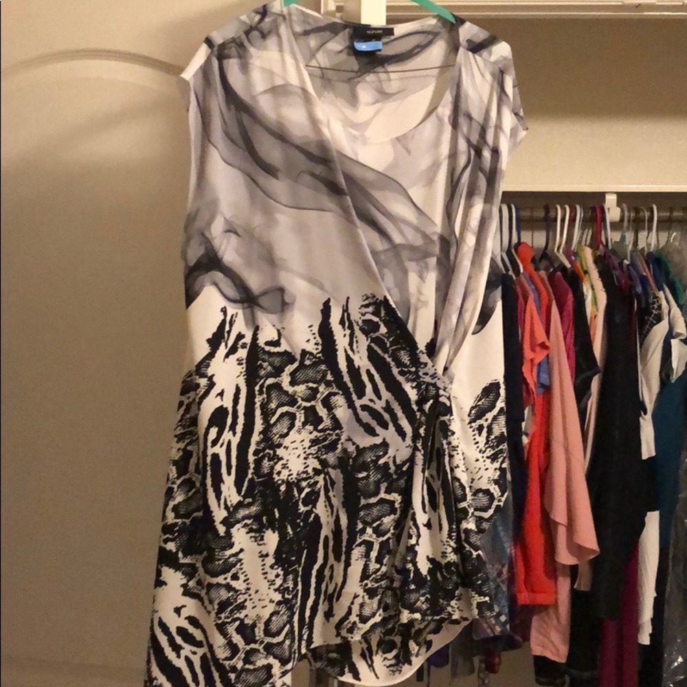 Alfani Sleeveless Cinched Blouse